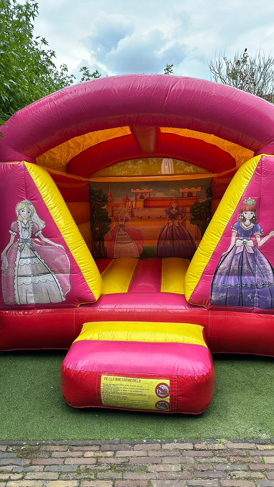 Te koop prinses springkussen met certificaat, Ophalen, Gebruikt, Overige