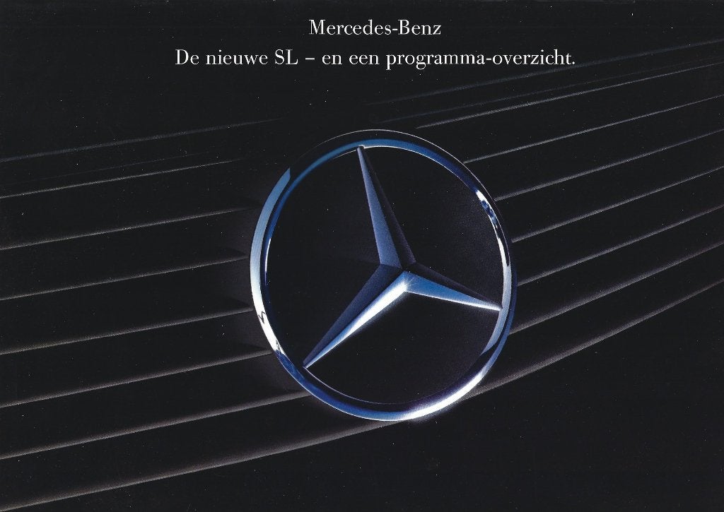 Brochure Mercedes SL Maart 1989, Ophalen of Verzenden, Gelezen, Mercedes
