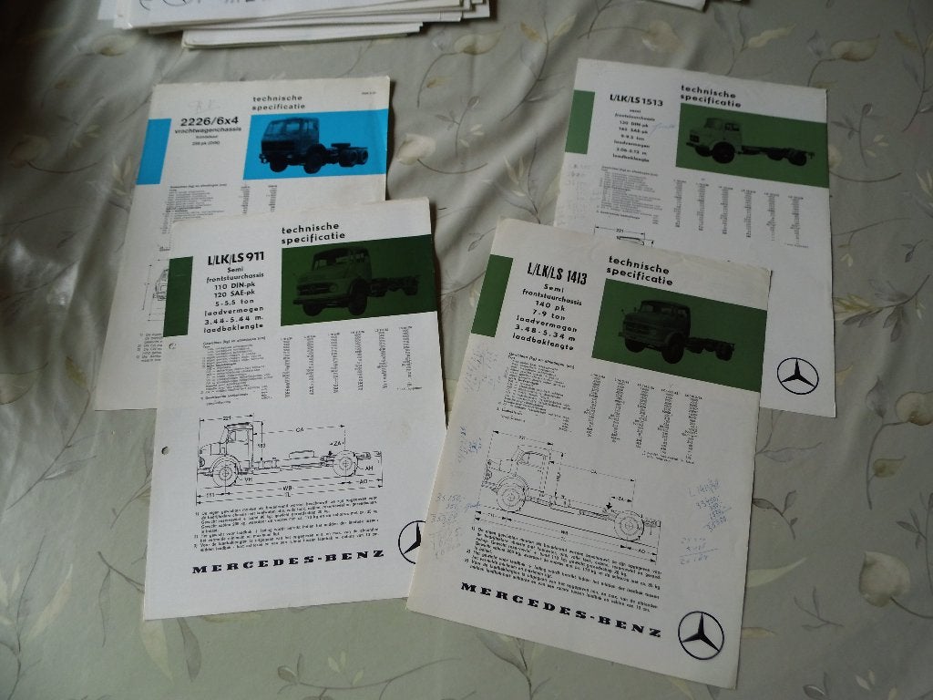 Mercedes Benz technische gegevens, Verzenden, Zo goed als nieuw, Mercedes