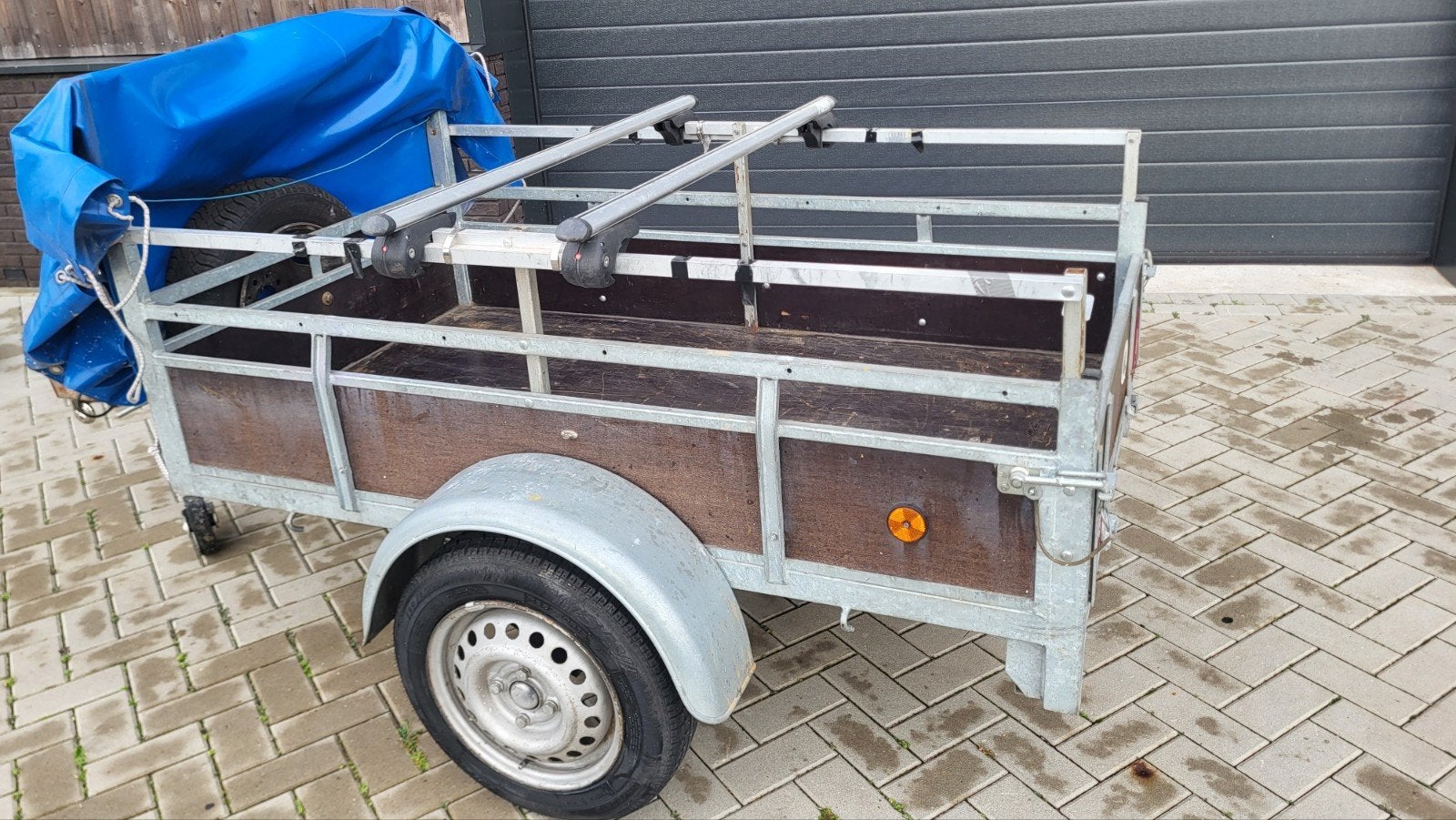 aanhanger enkelasser aanhangwagen, Auto diversen, Ophalen, Gebruikt
