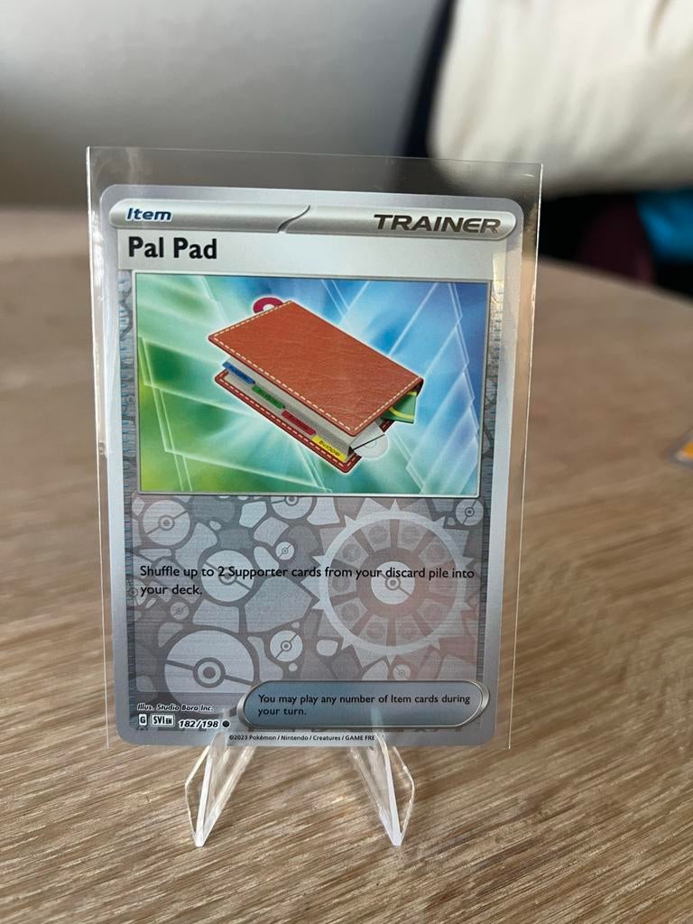 Pokémon Pal Pad Reverse Holo 182/198 SV1I EN, Ophalen of Verzenden, Zo goed als nieuw, Losse kaart