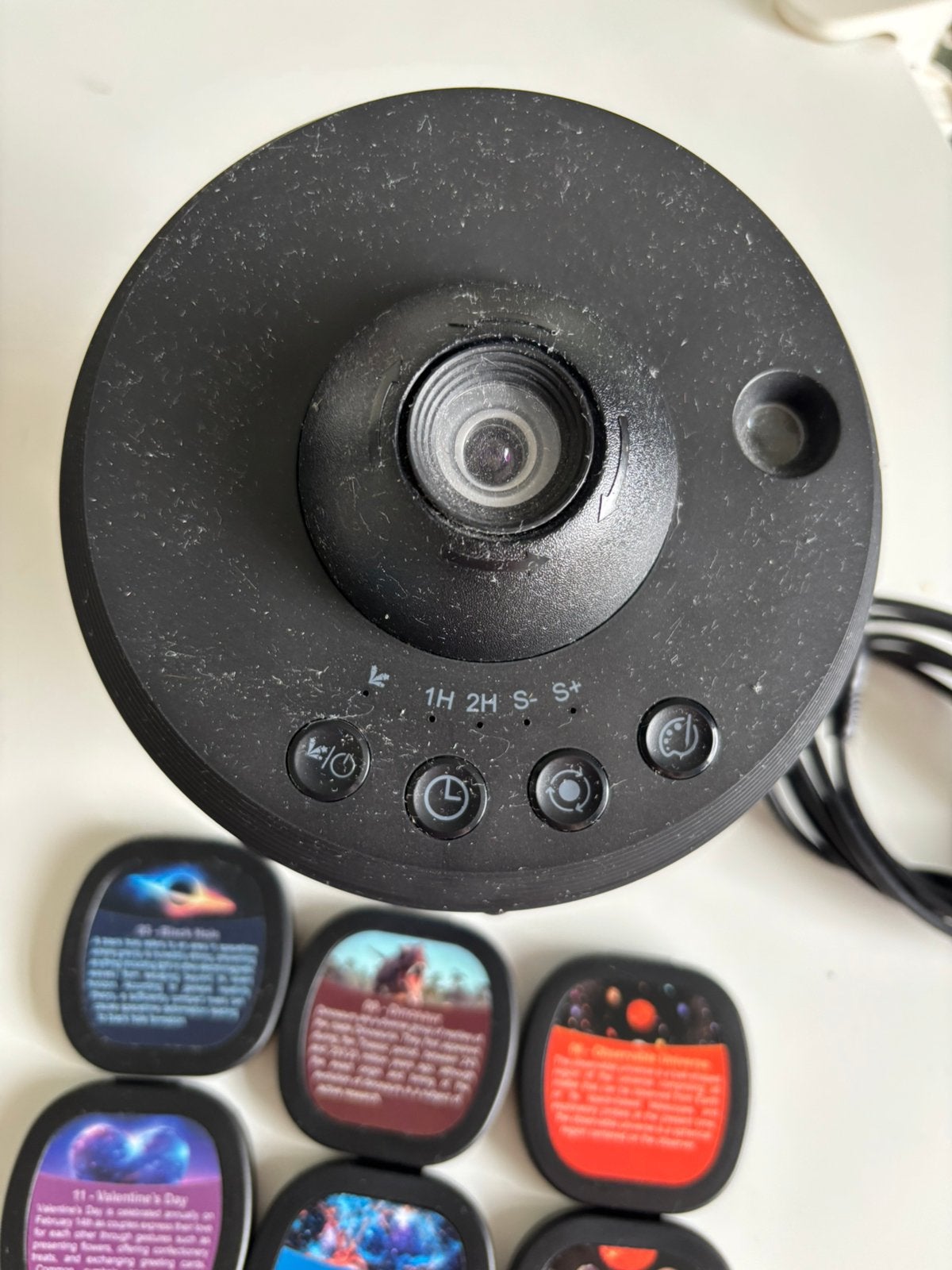 Projector met 12 universum afbeeldingen, Kinderen en Baby's, Speelgoed | Overig, Ophalen, Zo goed als nieuw, Jongen of Meisje