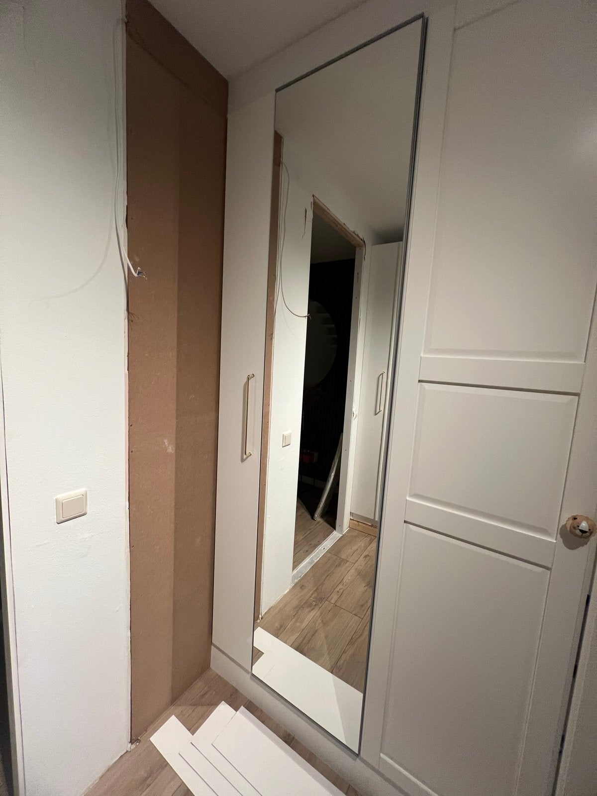 Ikea Pax kastdeuren: spiegel (50x236) en hoogglans (25x236), Gebruikt, 200 cm of meer, Glas, Minder dan 25 cm