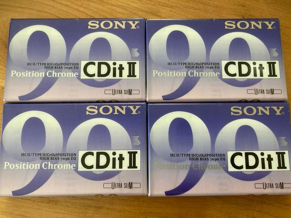 4x Sony CDit II 90  - Nieuw in verpakking, 2 t/m 25 bandjes, Overige genres, Ophalen of Verzenden, Nieuw in verpakking