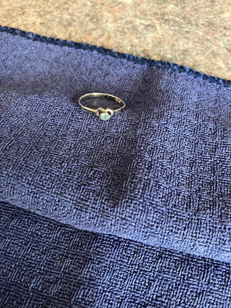Kinderringetje 15mm zilver, Sieraden, Tassen en Uiterlijk, Toilettassen, Ophalen of Verzenden, Zo goed als nieuw, Blauw, Meisje