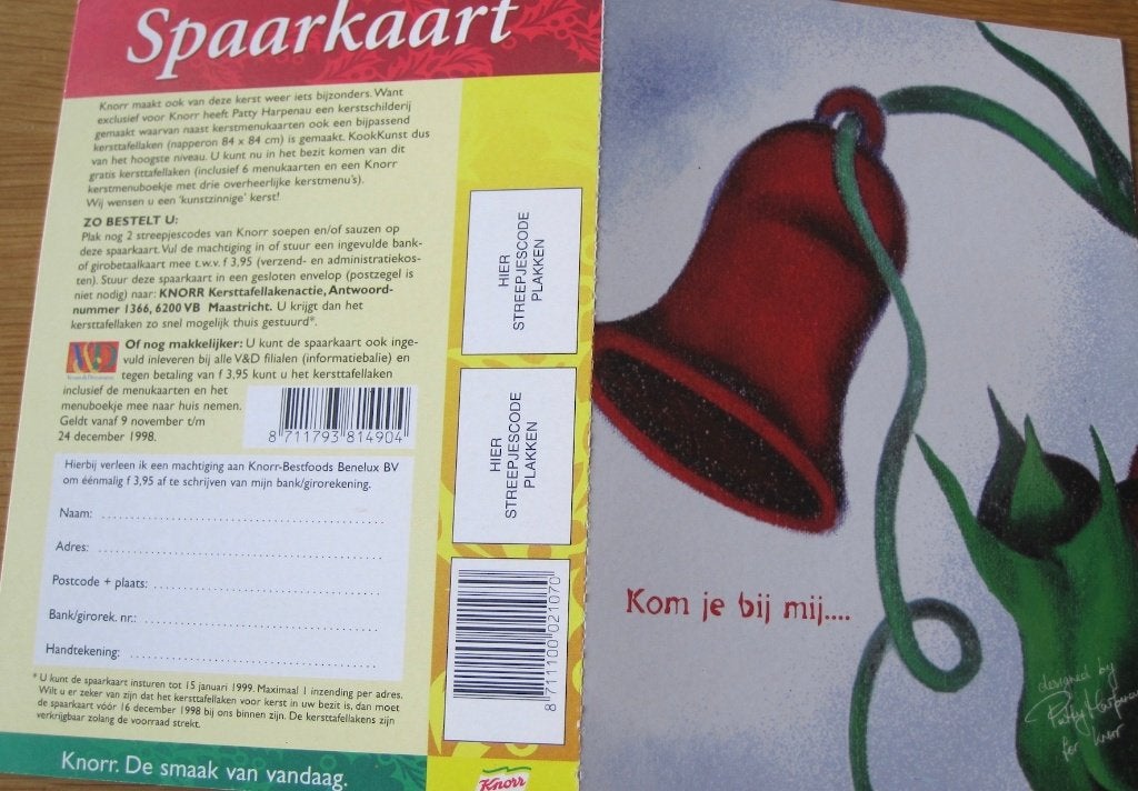 Boomerang - kerstschilderij Patty Harpenau - nieuw, Verzenden, 1980 tot heden, Ongelopen, Overige thema's