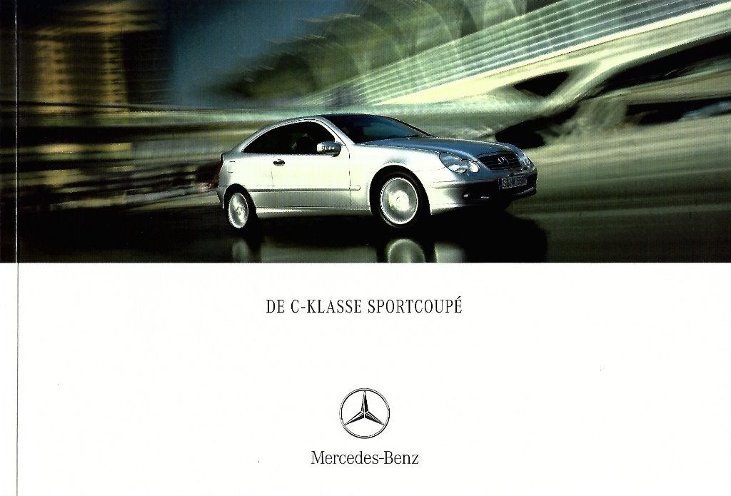 Brochure Mercedes C Klasse Sportcoupe Augustus 2001, Ophalen of Verzenden, Gelezen, Mercedes