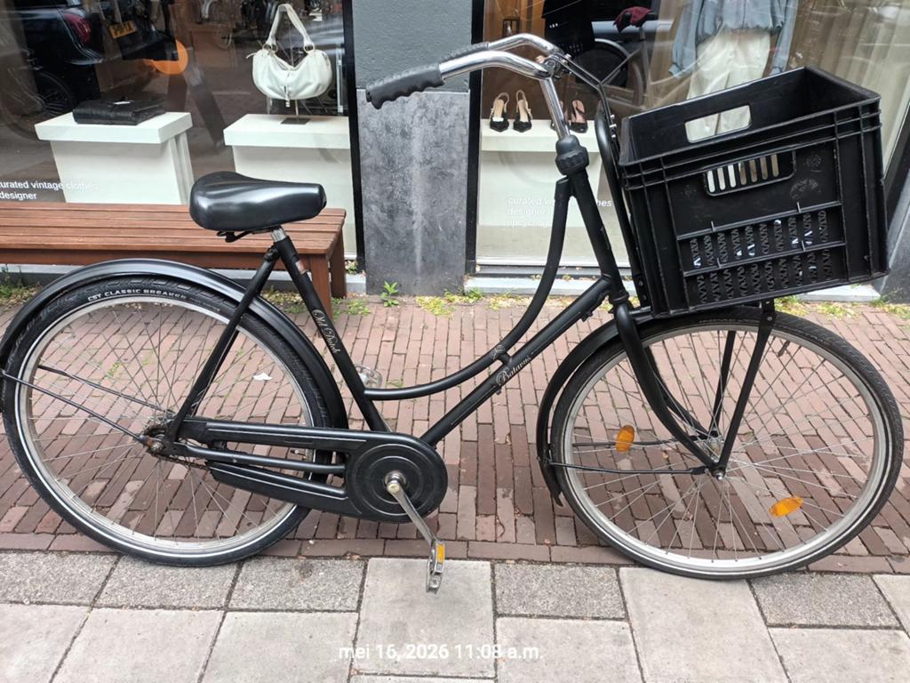 Batavus Old Dutch met Koplamp, Rek & Krat, Ophalen, Terugtraprem, 56 cm of meer, Zo goed als nieuw