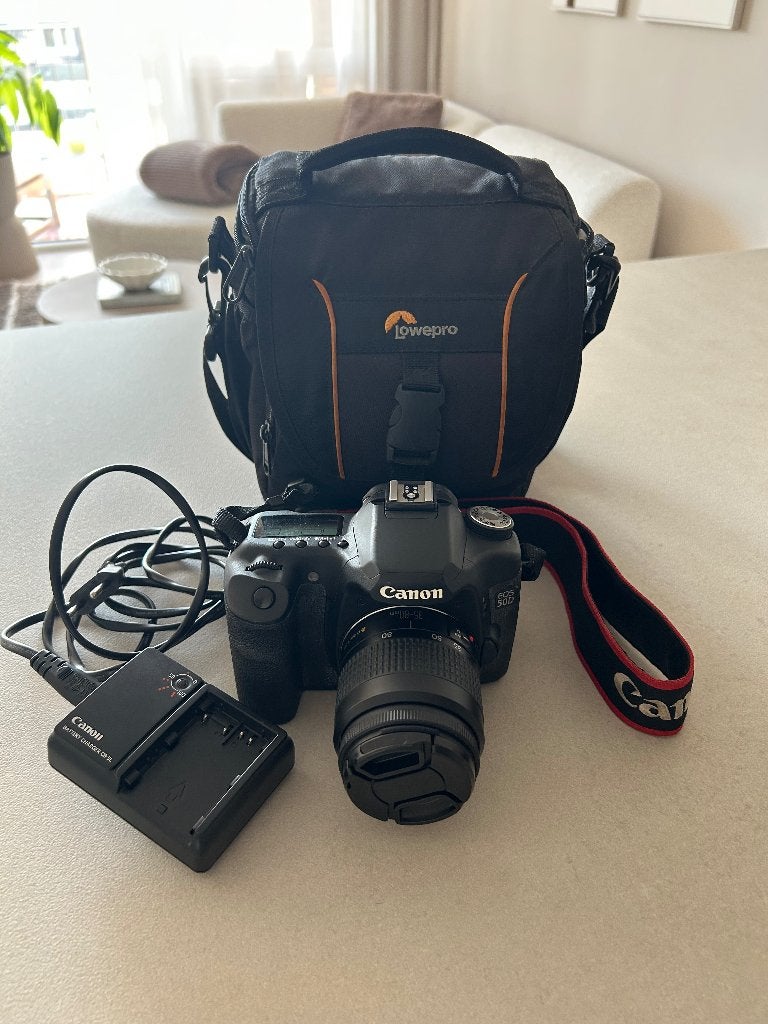 Canon EOS 50D camera met Canon EF 35-80 zoomlens en tas, Audio, Tv en Foto, Fotocamera's Digitaal, Gebruikt, Spiegelreflex, Canon