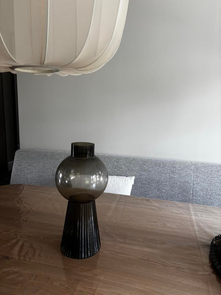 Glazen vaas bruin glas, Huis en Inrichting, Woonaccessoires | Vazen, Ophalen, Overige kleuren, Nieuw, Glas