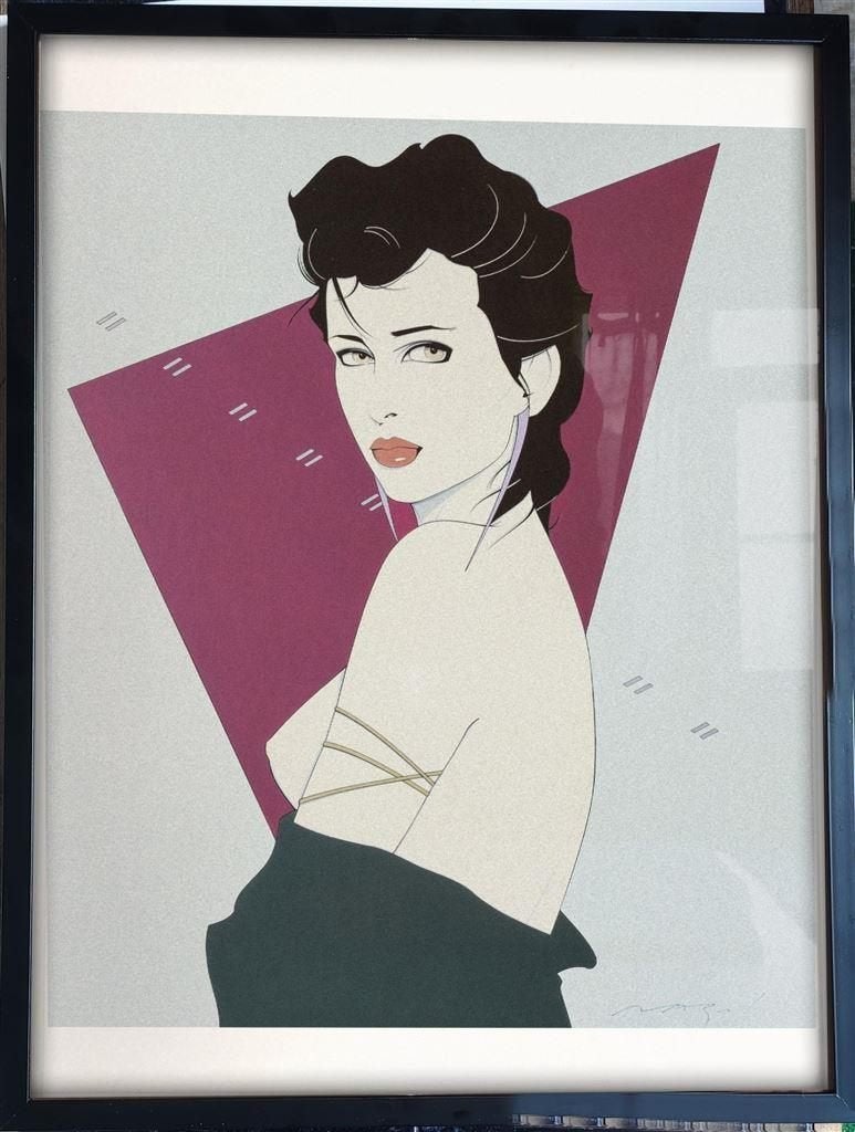 PATRICK NAGEL 80s Pop Art kunst Poster Lijst #6, Verzenden, Overige typen