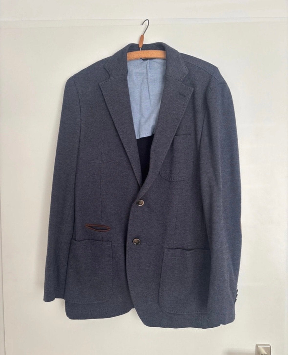 Massimo Dutti kolbert - blauw - maat EUR 48 / M - heren, Ophalen of Verzenden, Gedragen, Maat 48/50 (M), Blauw