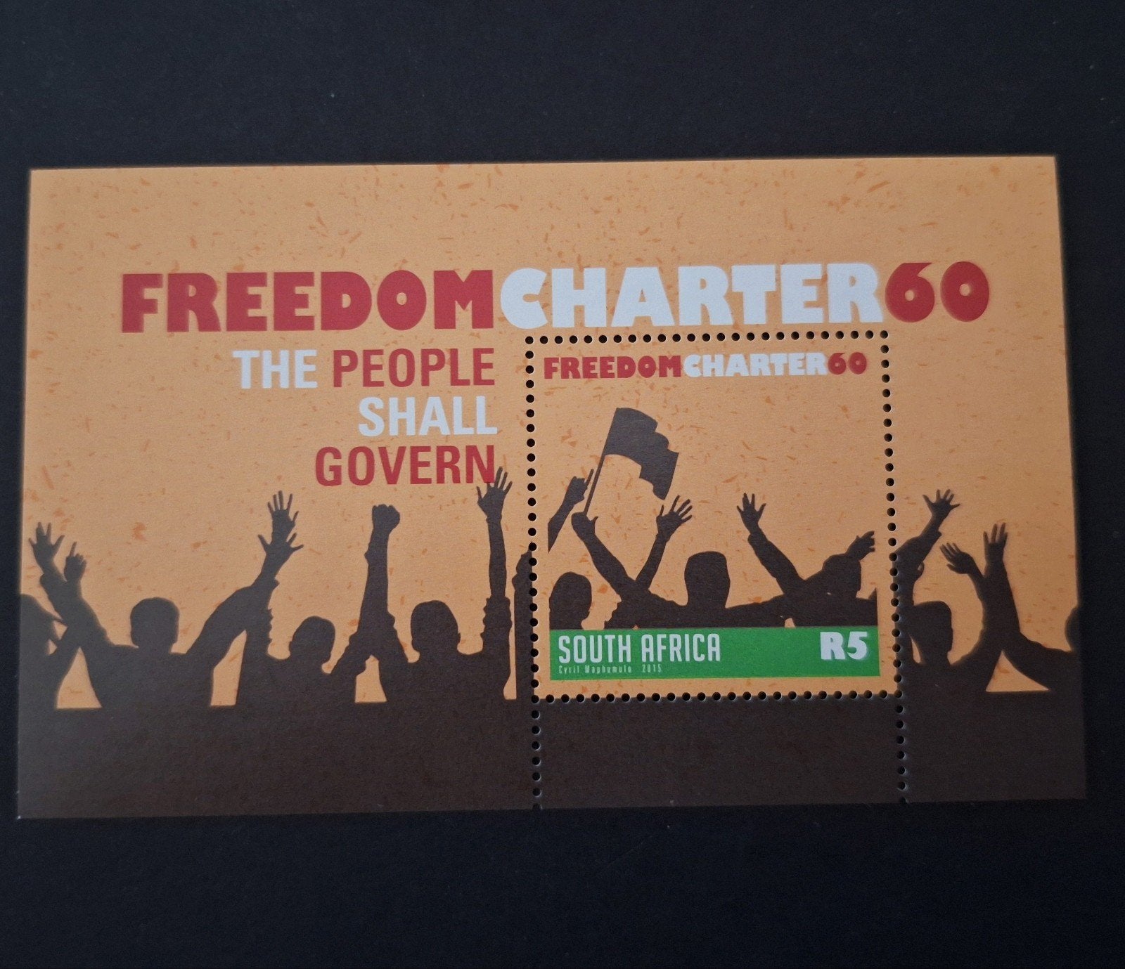 2015 ZUID-AFRIKA ** - BLOK FREEDOM CHARTER **, Ophalen of Verzenden, Zuid-Afrika, Postfris