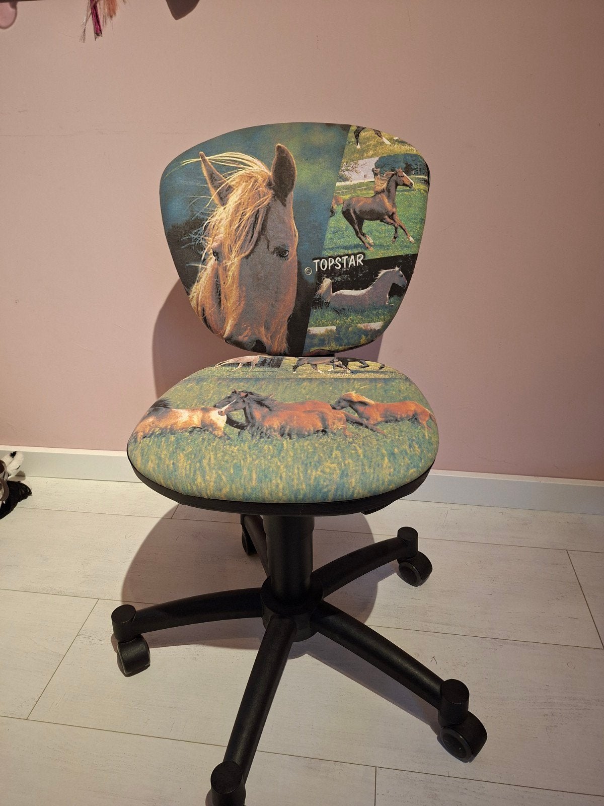 Topstar bureaustoel met paardenprint, Ophalen, Gebruikt, Overige kleuren, Bureaustoel