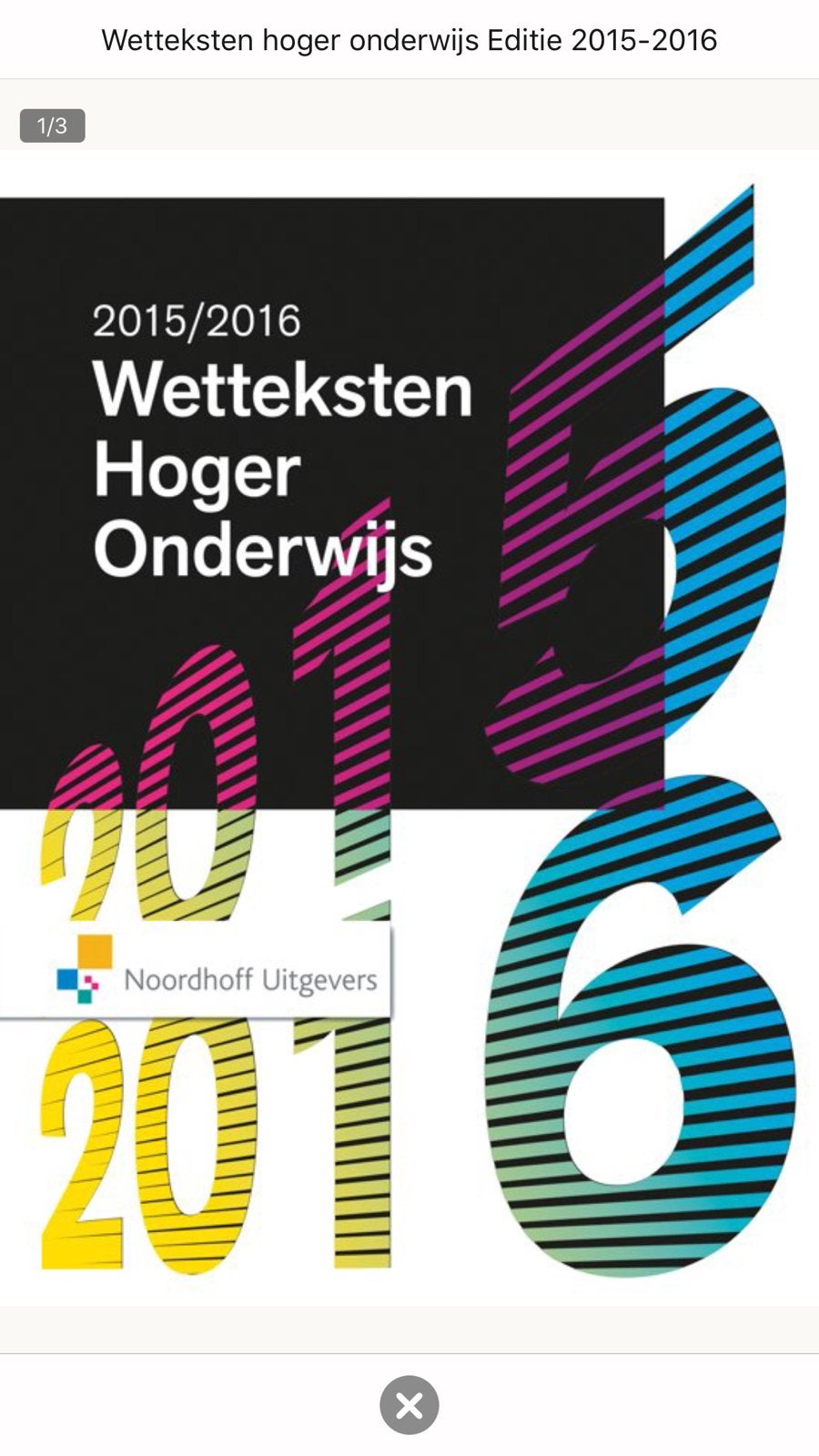 Wettenbundel, Ophalen of Verzenden, Beta, Zo goed als nieuw, HBO