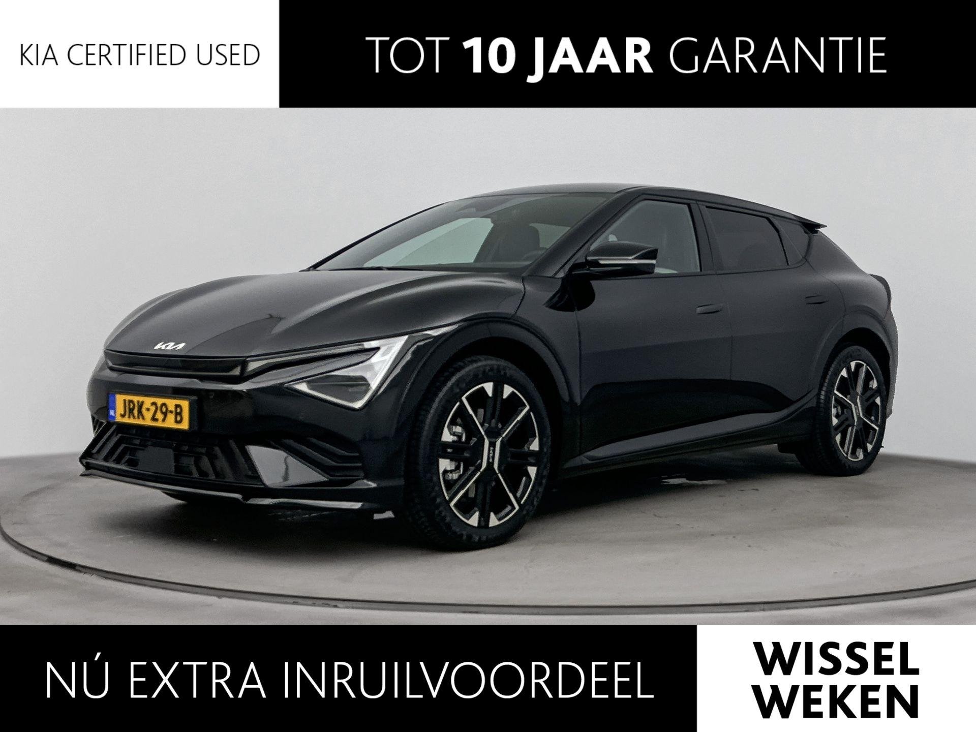 Kia EV6 GT-Line Business Edition 84 kWh | ACC | Stoel+stuurv, Auto's, Automaat, Achterwielaandrijving, 1960 kg, Zwart