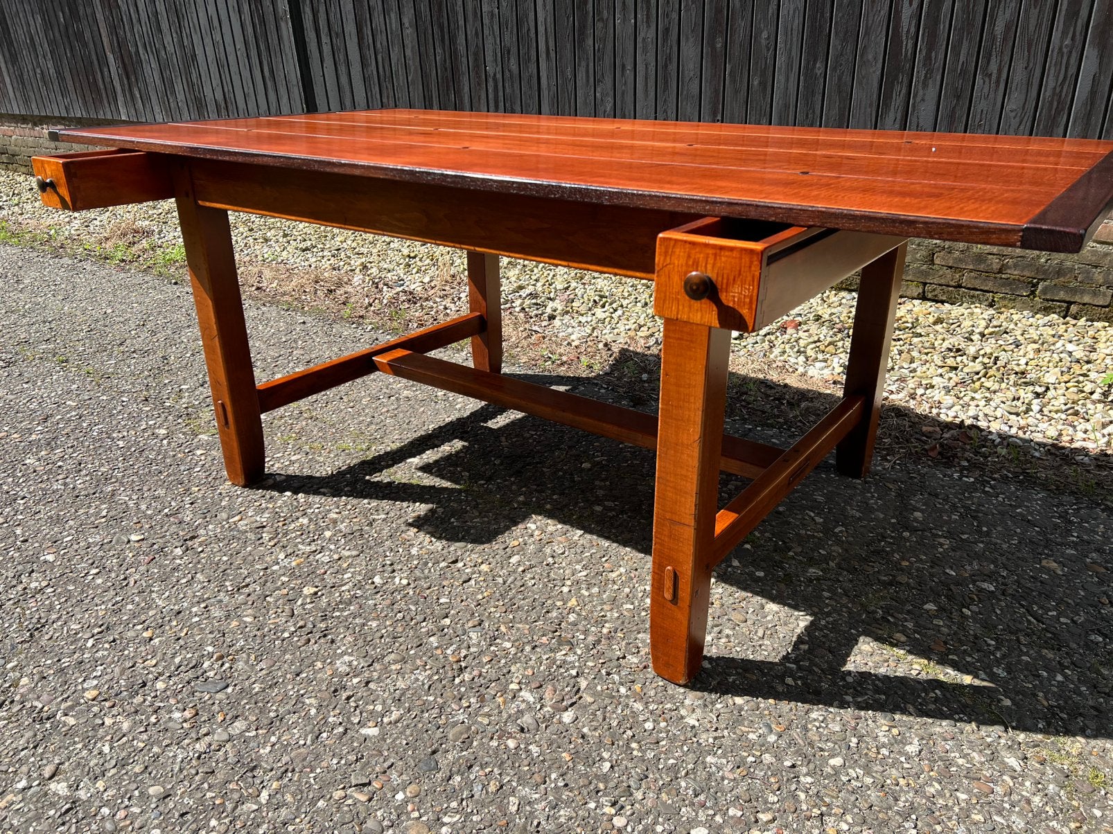 Schuitema Jugendstil Shaker Eetkamer Tafel, Ophalen