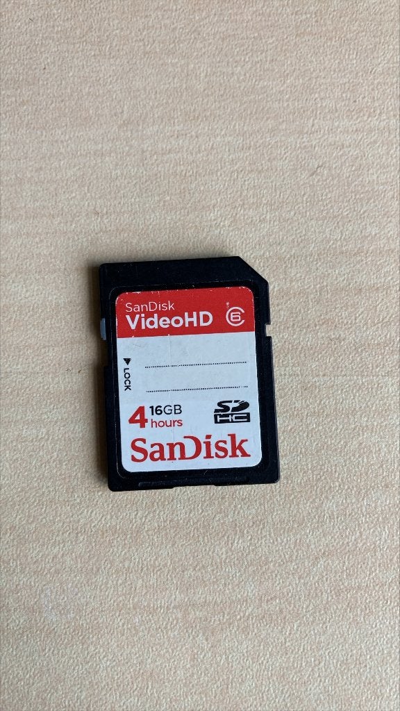 Sandisk HC VideoHD 4gb D, Audio, Tv en Foto, Gebruikt, Sandisk, SDHC, 4 GB