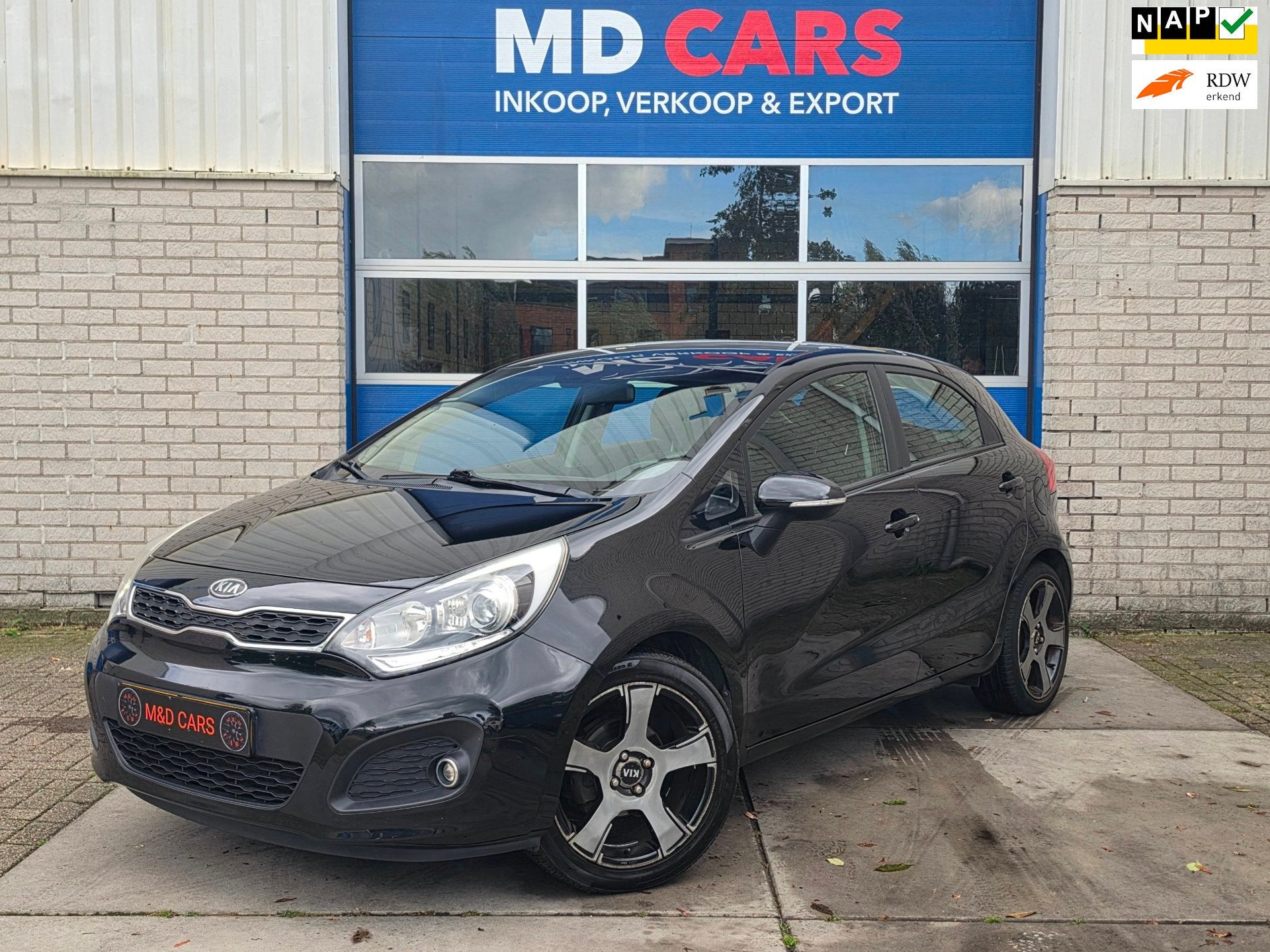 Kia Rio 1.2 CVVT Super Pack AIRCO/NAP/CR CONTROL/BLEUTOOTH, Euro 5, Zwart, 4 cilinders, Zwart