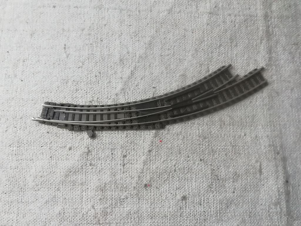 Fleischmann Spur N linke Handkurvenweiche, Gelijkstroom, Verzenden, Fleischmann, Rails