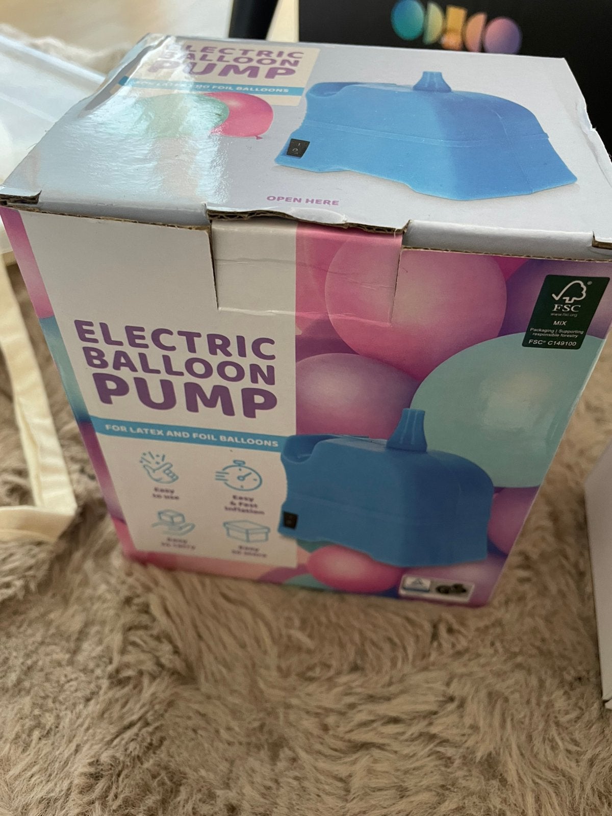 Elektrische balonnenpomp, Hobby en Vrije tijd, Feestartikelen, Ophalen, Zo goed als nieuw, Versiering, Overige