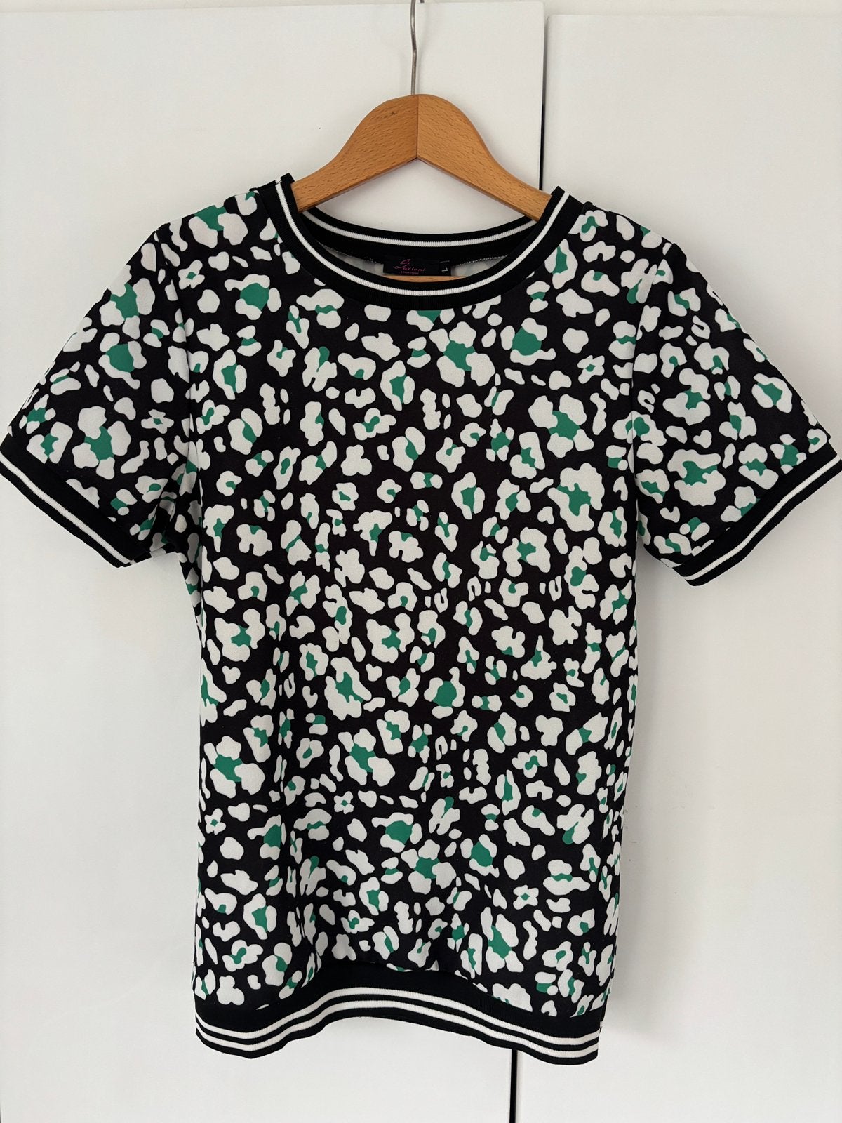 Dames  shirt Savinni maat L, Kleding | Dames, Meerkleurig, Maat 42/44 (L), Ophalen of Verzenden, Korte mouw