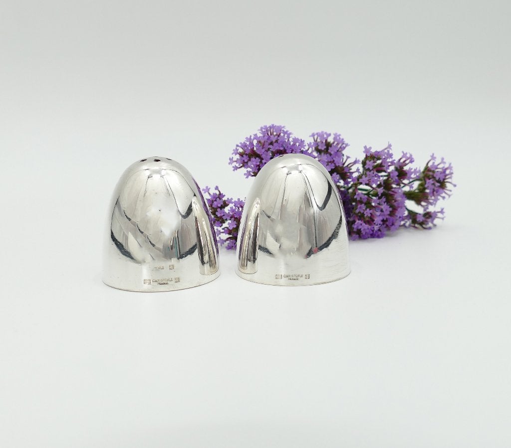 Christofle verzilverd Peper & Zoutstel - 1960-1983, Ophalen of Verzenden, Zilver