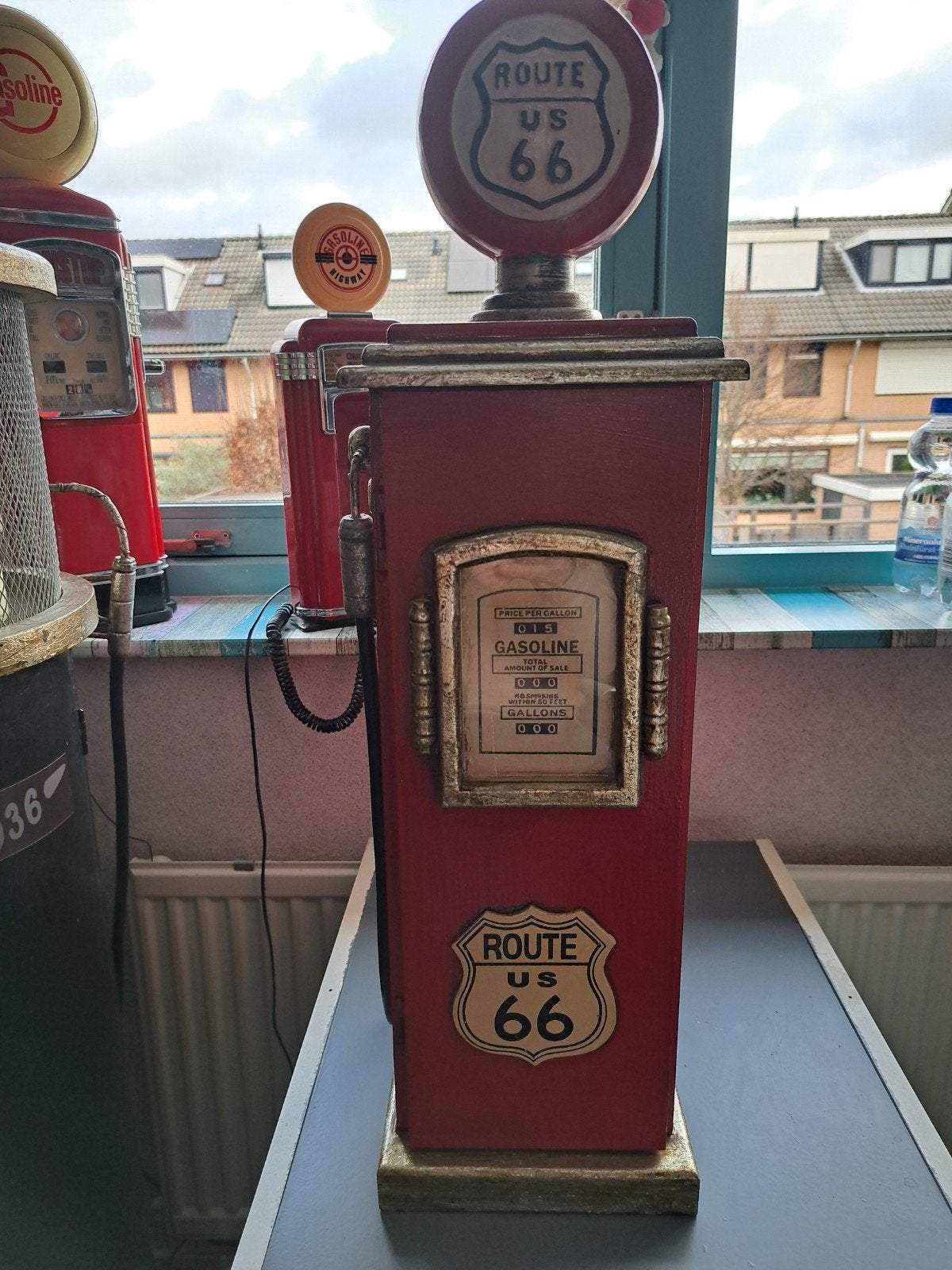 Decoratieve Route 66 Benzinepomp Kastje, Ophalen of Verzenden