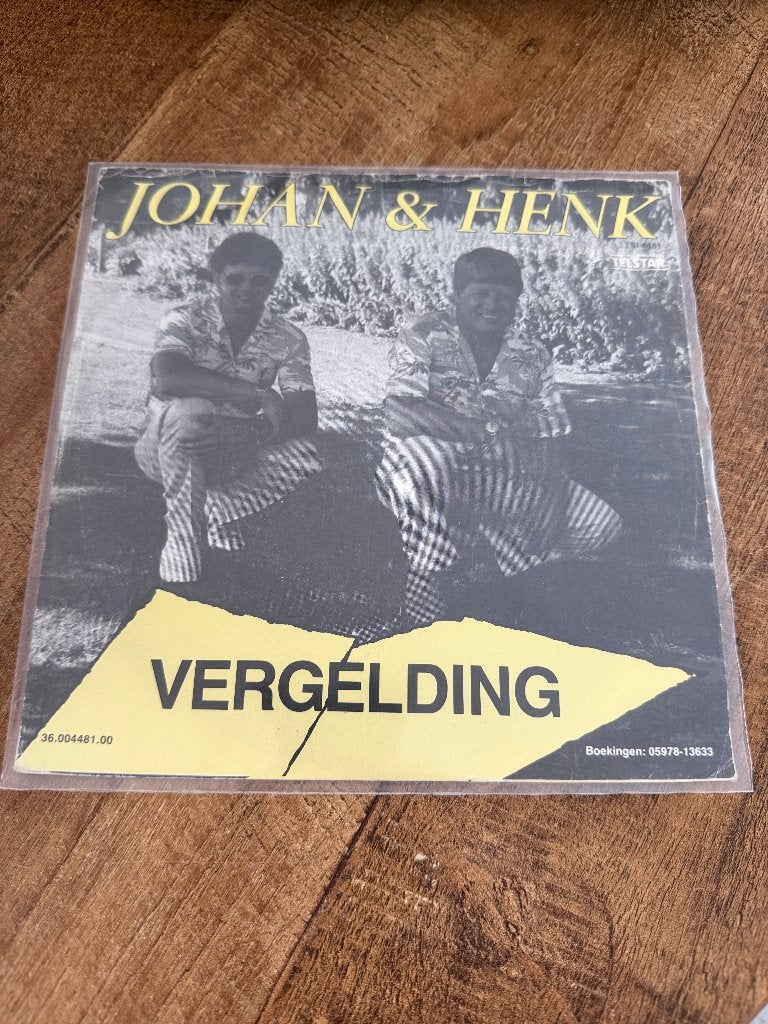 Johan en Henk-Vergelding., 7 inch, Single, Ophalen of Verzenden, Zo goed als nieuw