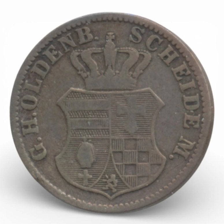 Oldenburg (Duitse staten) 1 Groschen 1858 B, Ophalen of Verzenden, Duitsland, Losse munt