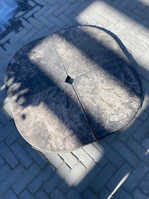 Parasol Tegels Beton ( 4 stuks ), Tuin en Terras, Parasols, Ophalen, Gebruikt, Minder dan 1 meter, Parasolvoet