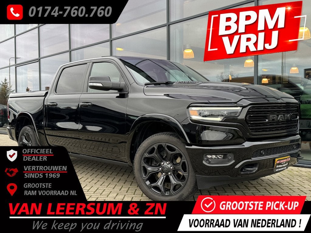 Dodge Ram 1500 Limited | Pano | H&K | Fabrieksgarantie, Auto's, Dodge, Bedrijf, Te koop, RAM 1500, 360° camera, 4x4, ABS, Achteruitrijcamera