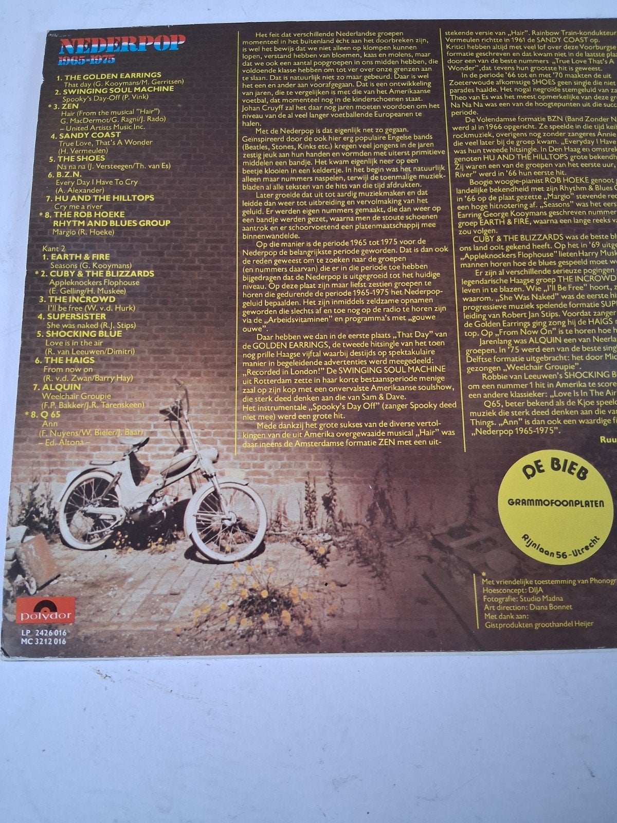 Nederpop 1965-1975 LP - Diverse Artiesten, LP, Gebruikt, Pop, Ophalen of Verzenden