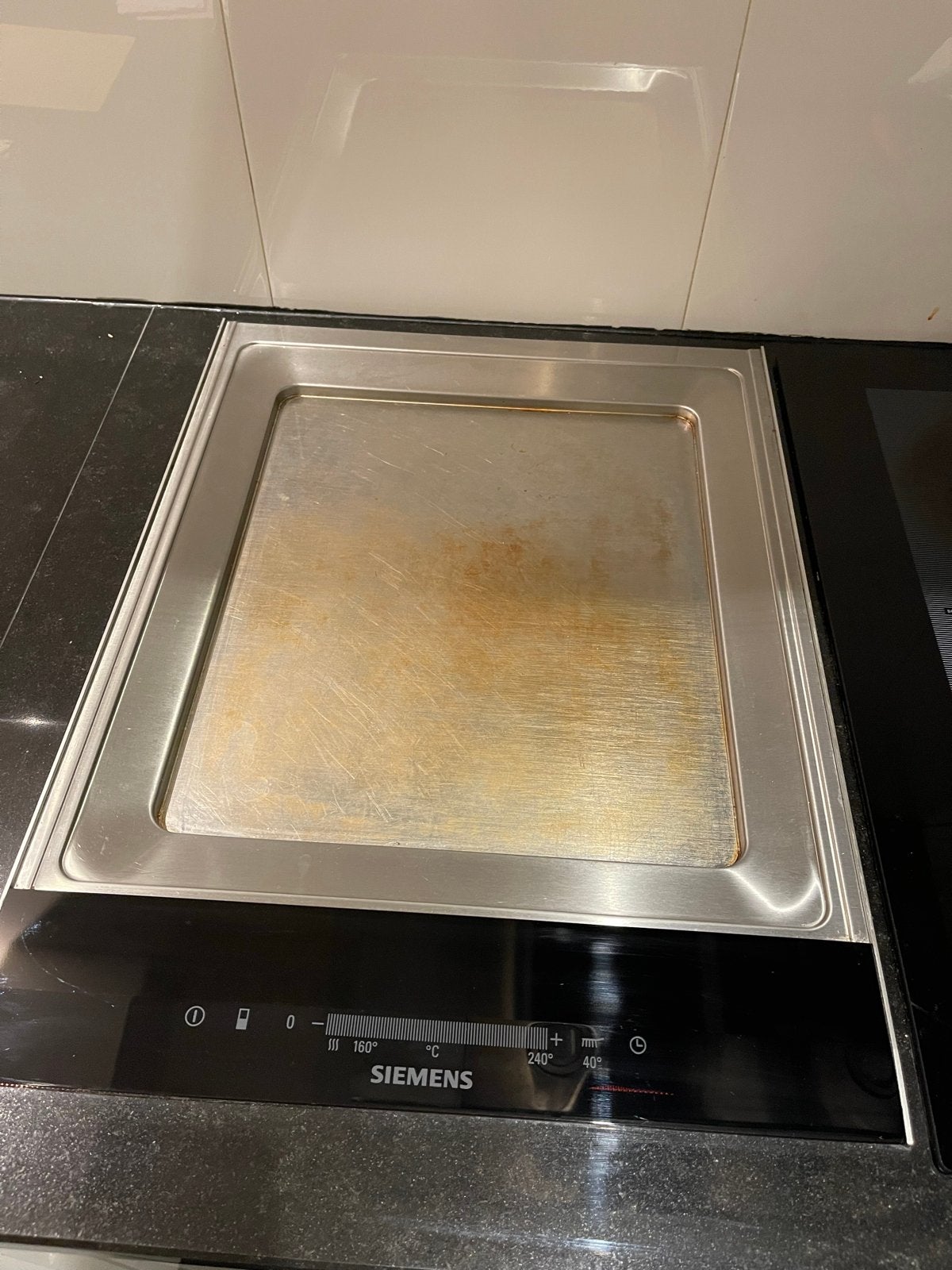Siemens Teppan Yaki grillplaat en inductiekookplaat, Ophalen, Gebruikt, 4 kookzones, Inbouw