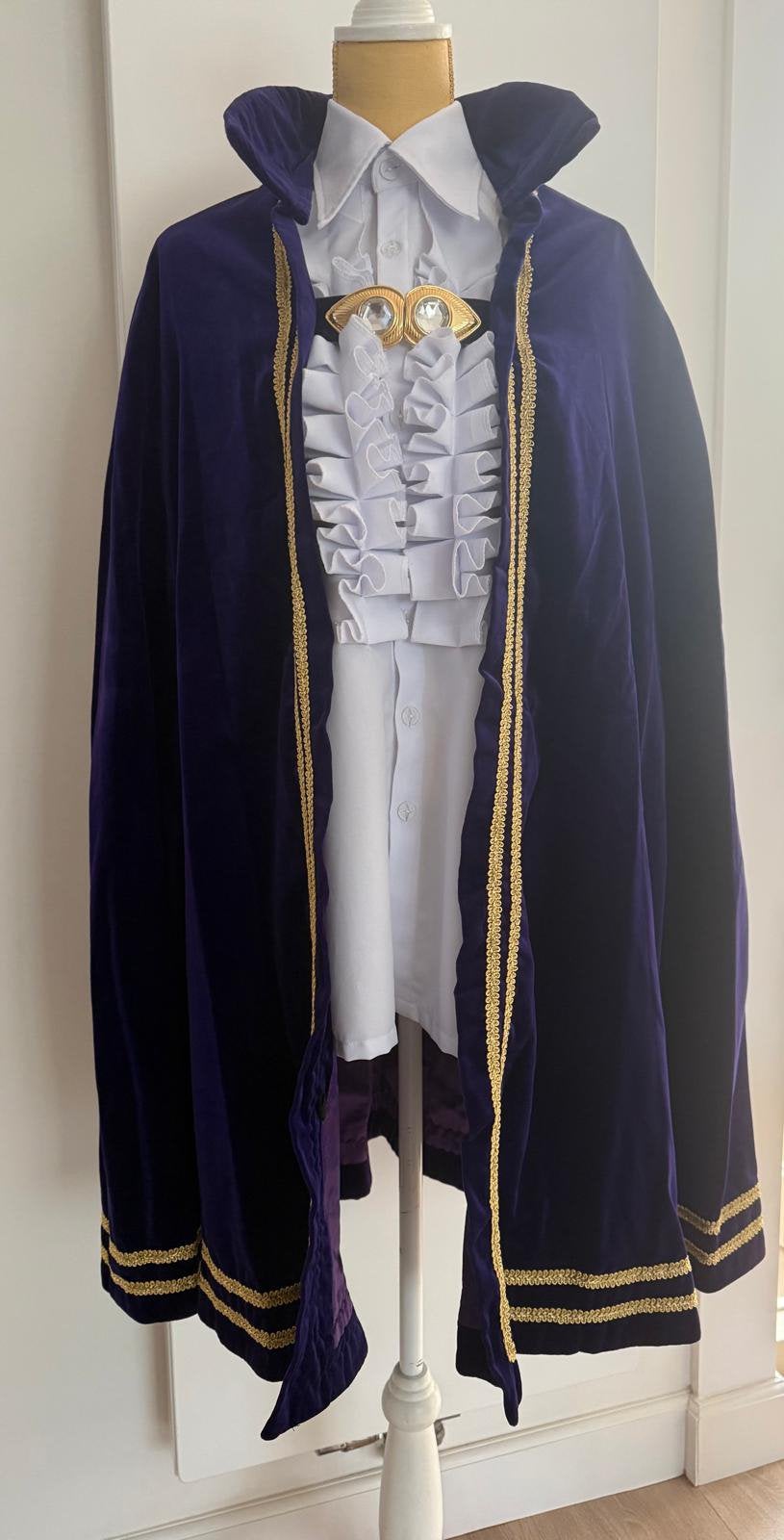 Prinsen mantel ,paars met goud, Carnaval, Overige maten, Ophalen of Verzenden, Zo goed als nieuw