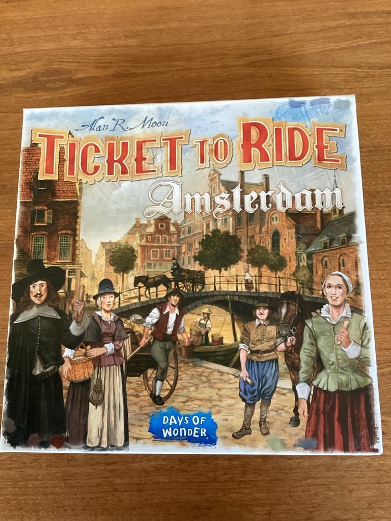 Ticket to Ride Amsterdam - Days of Wonder - Compleet, Drie of vier spelers, Ophalen of Verzenden, Zo goed als nieuw, Reisspel