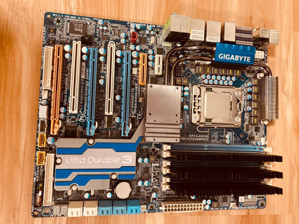 Gigabyte X58 UD5 + i7 950 + 6GB RAM Retro/Overclock PC, Gebruikt, Zelf gebouwde pc, Ophalen of Verzenden, Gaming