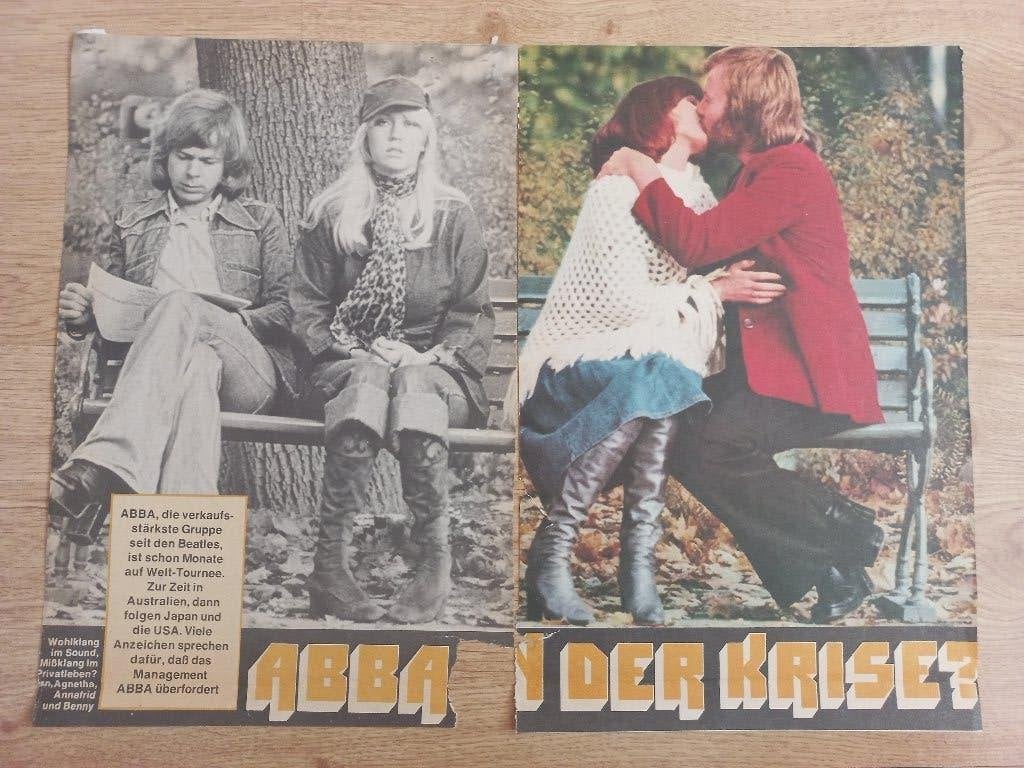 ABBA artikelen uit Engeland & Duitsland, Ophalen of Verzenden, Gebruikt, Boek, Tijdschrift of Artikel