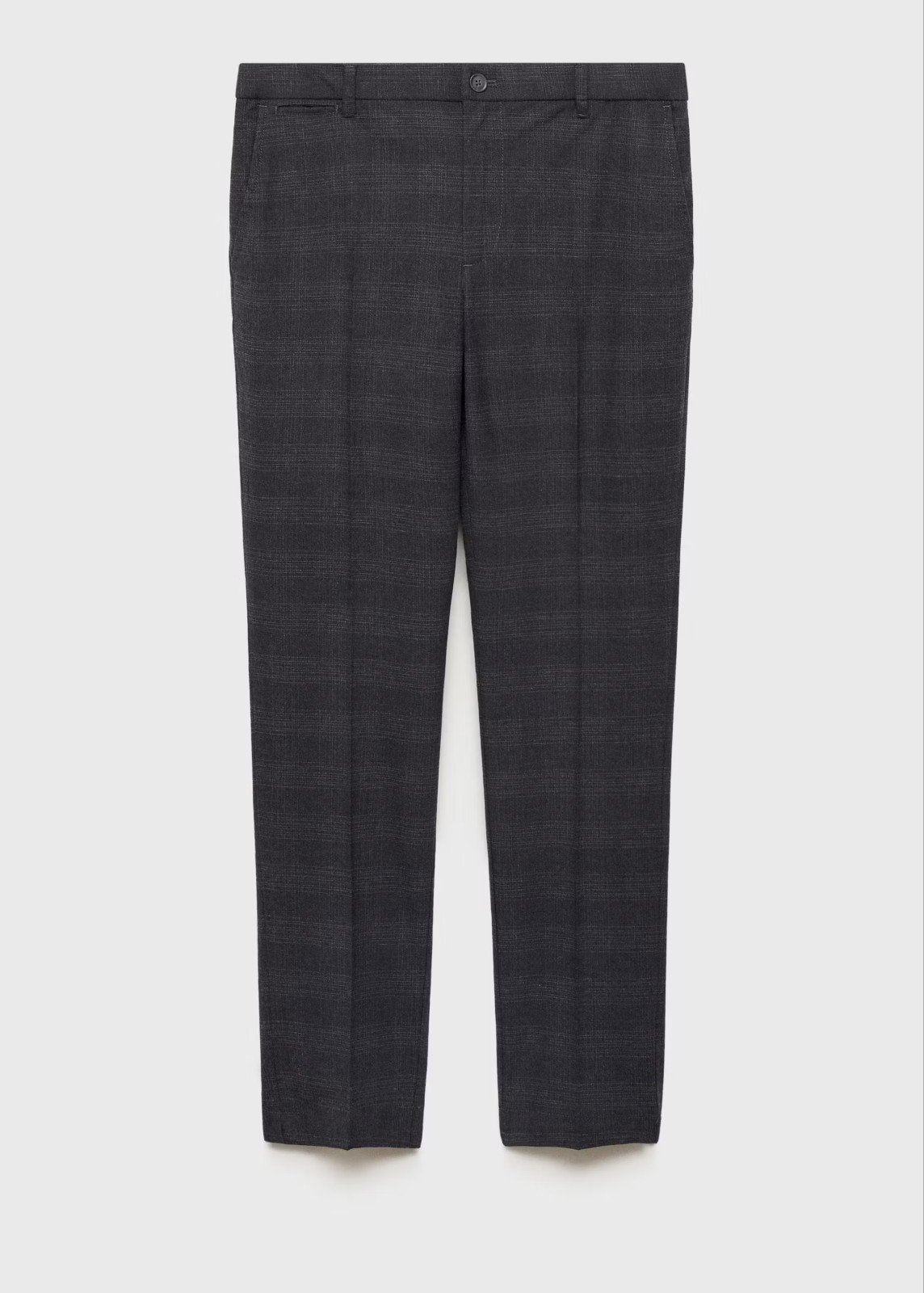 Slimfit katoenen broek met Schotse ruit antracietgrijs, Ophalen of Verzenden, Nieuw, Groen