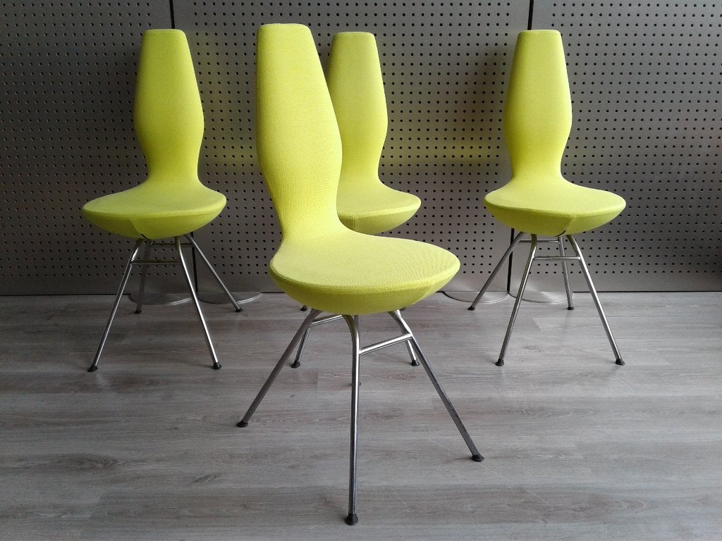 Set van 4x Variér (Stokke) Date (Geel), Zeer Mooi!, Overige kleuren, Overige materialen, Ophalen of Verzenden, Zo goed als nieuw