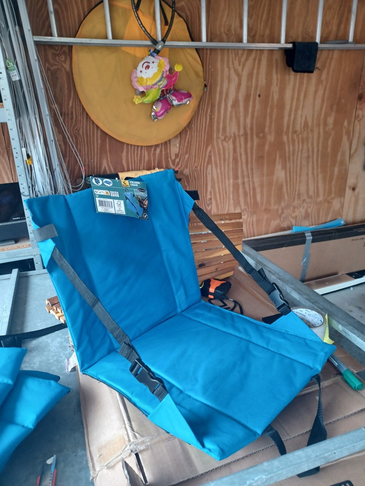 4x Froyak Opvouwbare Strandstoelen / Tentstoelen - Blauw, Caravans en Kamperen, Kampeeraccessoires, Ophalen of Verzenden, Nieuw