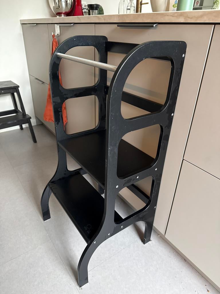 Zwarte Learning Tower / Keukenhulpje van Ette tete, Ophalen, Zo goed als nieuw, Overige typen