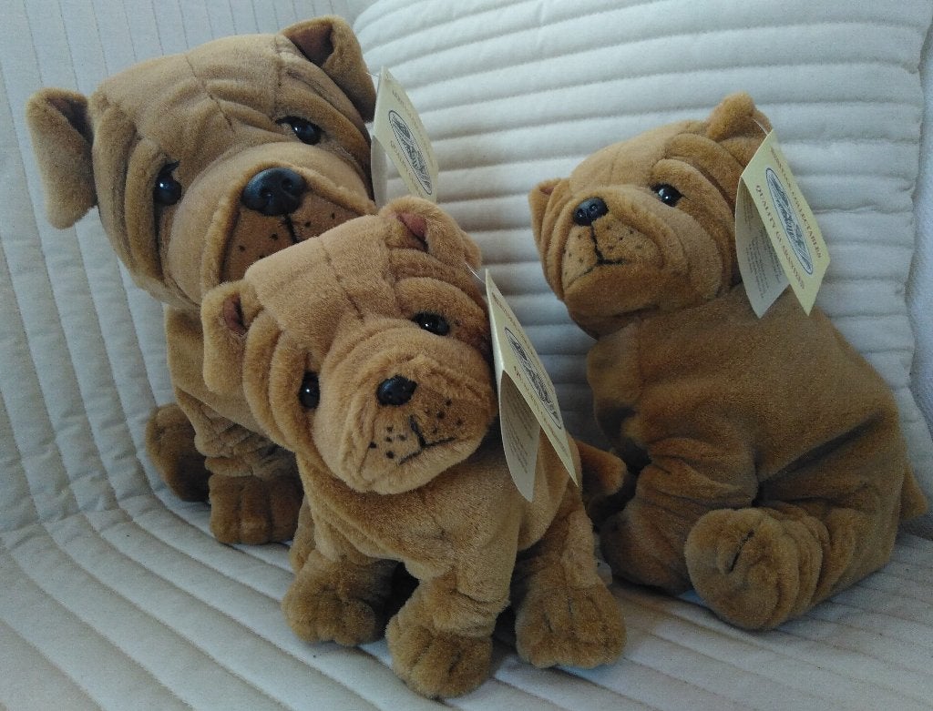 Pluche hondjes ( vader, moeder en pup), Ophalen of Verzenden, Nieuw