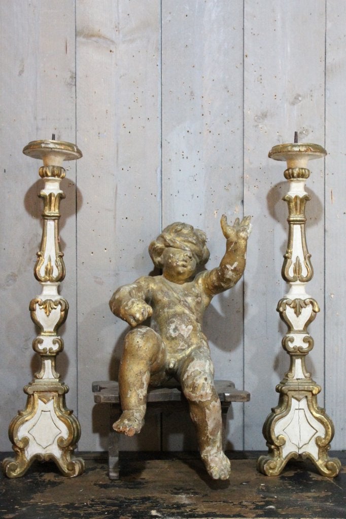 19eeuwse goud vergulde putti, Antiek en Kunst, Ophalen of Verzenden