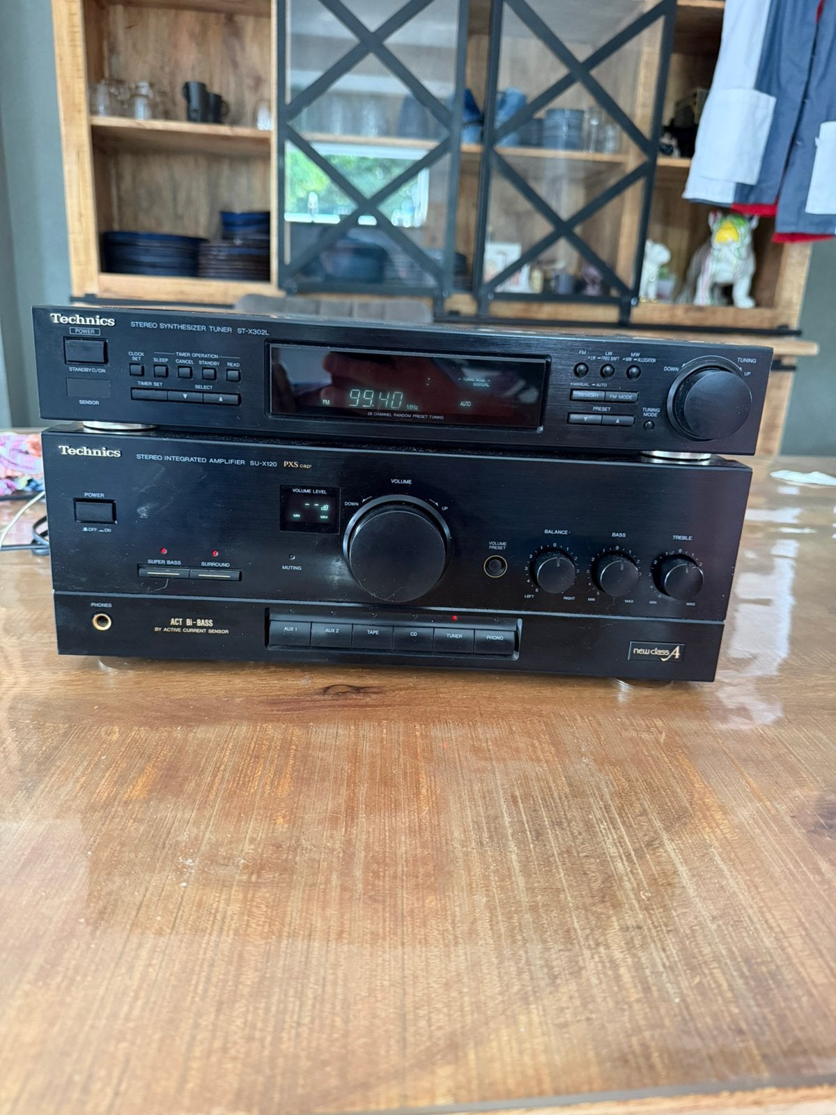 Technics ST-X302L tuner SU-X120 versterker new class a, Ophalen of Verzenden, Zo goed als nieuw, Overige merken