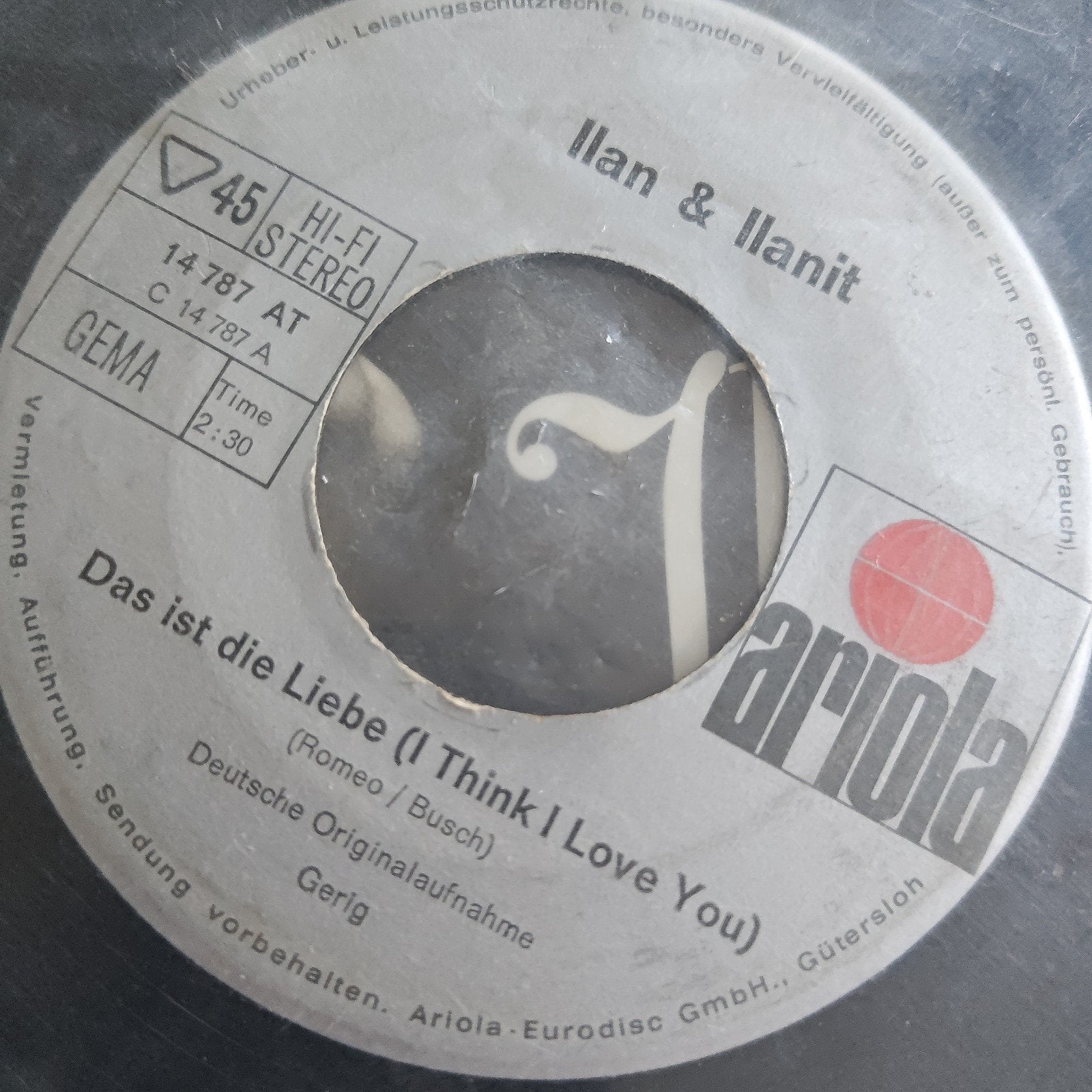 Ilan & llanit - Wo ist das schöne Land / Das ist die Liebe, Cd's en Dvd's, Vinyl Singles, Gebruikt, 7 inch, EP, Schlager