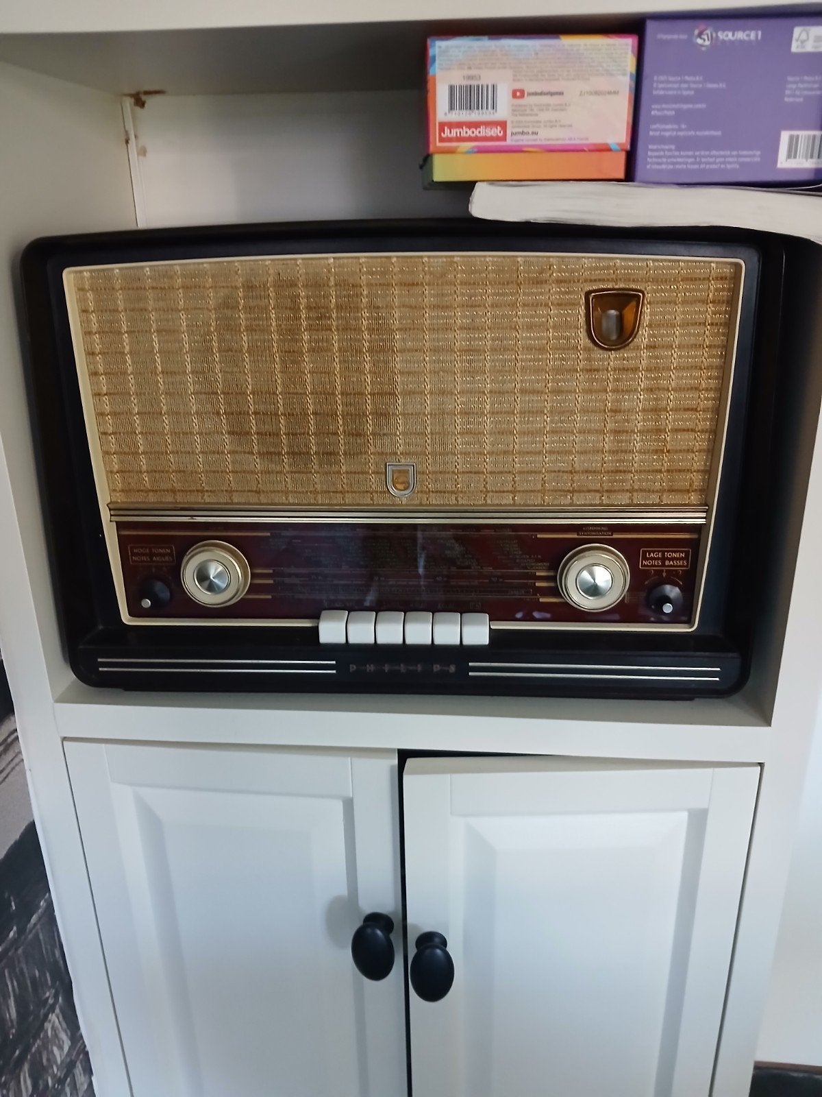 Vintage Philips buizenradio - Klassieke uitstraling, Ophalen, Gebruikt, Radio