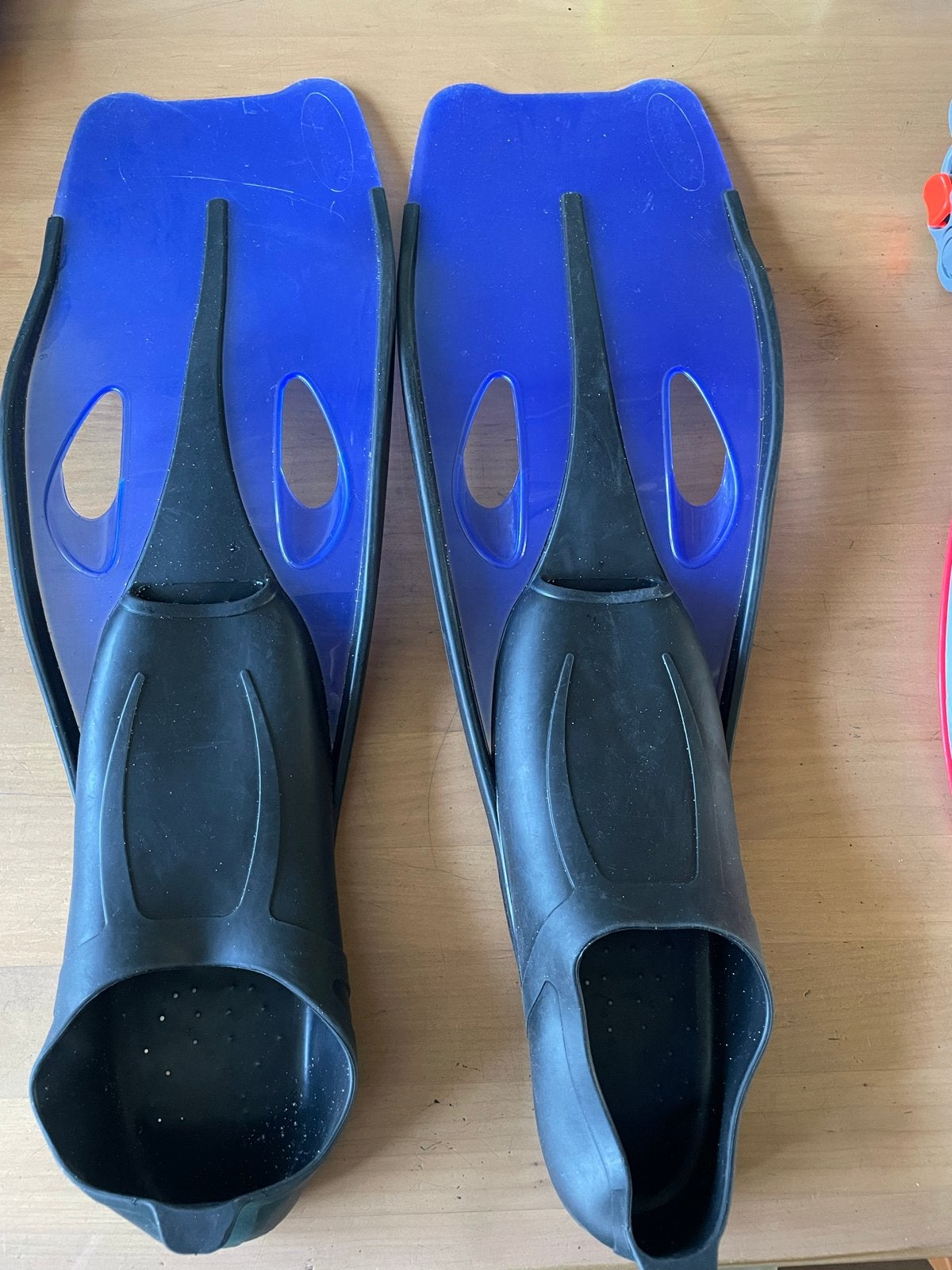 Snorkel flippers maat 40-41 incl hoes, Ophalen, Gebruikt, Snorkelvinnen