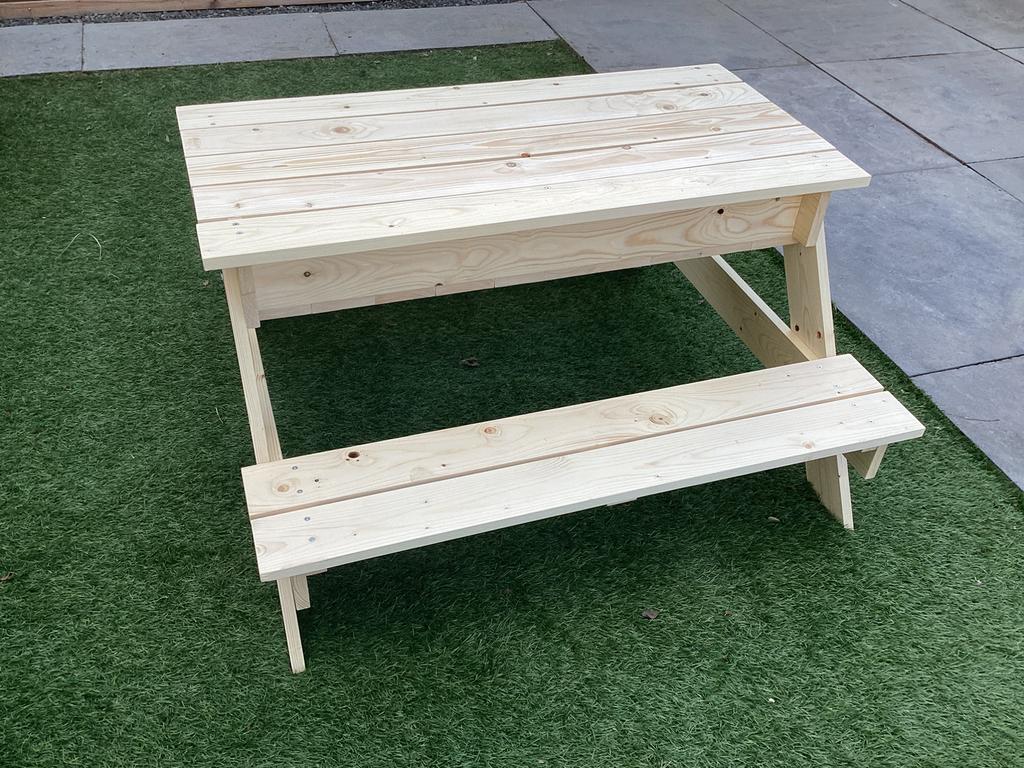 Te koop nieuwe vuren houten kinder picknick tafel, Tuin en Terras, Vierkant, Nieuw, Hout, Ophalen