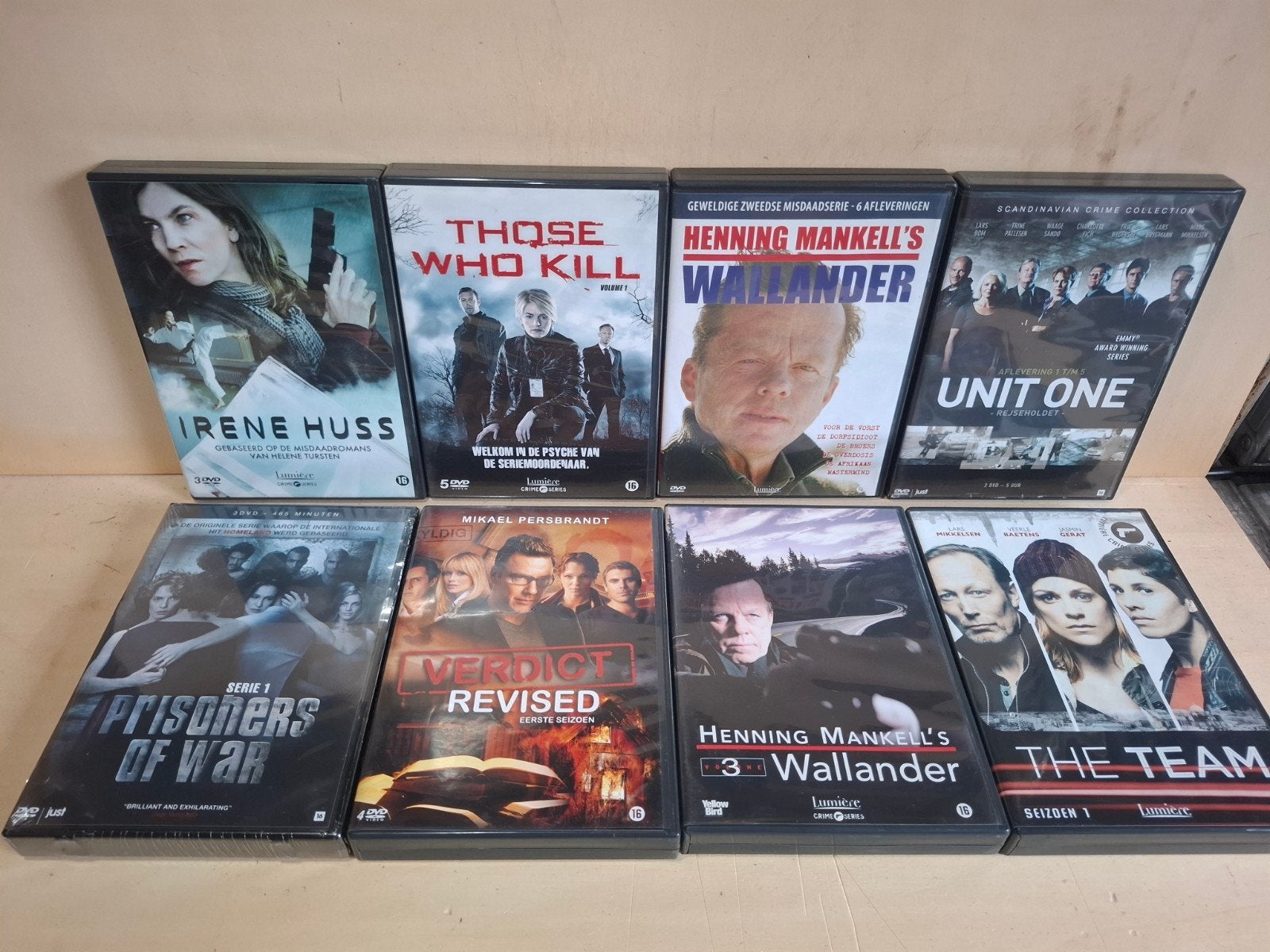 8 Scandinavische Crime Tv-series - 8 DVD Box Sets, Vanaf 16 jaar, Nederlands, Ophalen of Verzenden, Zo goed als nieuw